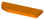 Balda de fijación invisible 60x19,5 cm. semicircular - Color: naranja - 1