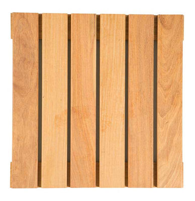 Baldosa exterior madera tropical 320x320 mm