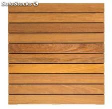 Baldosa exterior madera tropical 900x900 mm