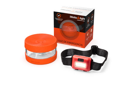 Balise lumineuse d&#39;urgence + lampe de poche avant