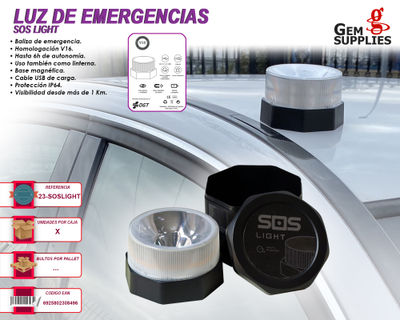 Promoción Luz de emergencia coche V16- Aldamóvil 