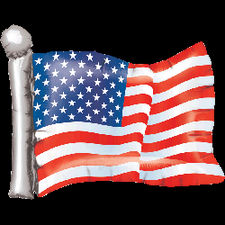 Ballon Alu Forme de drapeau americain