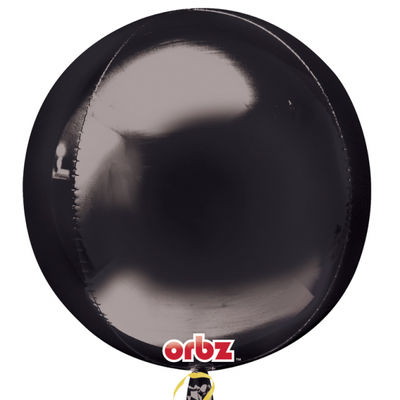 Ballon Alu sphère ORBZ Noir 40 cm