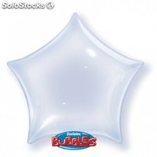 Ballon Bubbles Qualatex 22&quot; 56 cm de diamètre en forme d&#39;étoile
