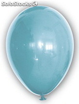 Ballon bws 12&#39;&#39; 30 cm bleu celeste metalises en poche de 100 ballons