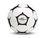 Ballon de football, sport indoor - Noir &amp;amp; blanc - Taille 5 - 1
