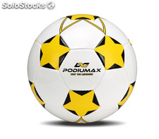 Ballon de football, sport - Jaune &amp; blanc - Taille 5