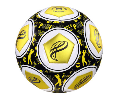 Ballon de football, sport outdoor - Jaune &amp; noir - Taille 5