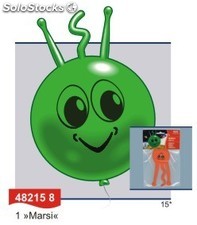 Ballon latex en Forme de Tête d&#39;Alien 40cm