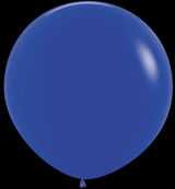 Ballon Latex Rond 90cm 3&#39; Sempertex bleu roi 041