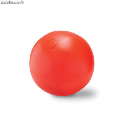 Ballon plage gonflable en PVC rouge MIMO8956-05