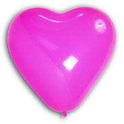 Ballons BWS en Coeur 15 cm (5&quot;) ROSE poche de 100
