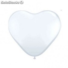 Ballons BWS pour modeling et sculpture Blanc en COEUR 30 cm (12&quot;)...