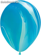 Ballons Qualatex Superagate Bleu &quot;11&quot;(28cm) poche de 25