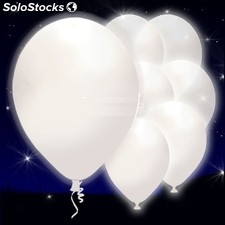 Balões com luz led brancos