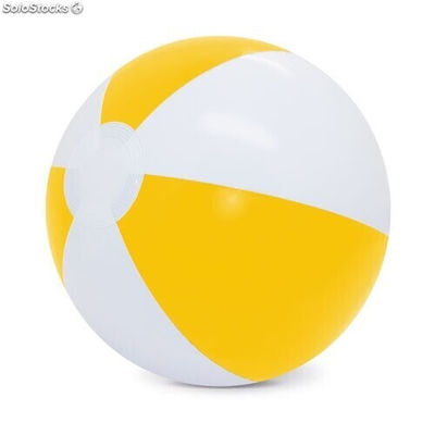 Balon de playa blanco/amarillo