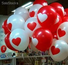 Balony z nadrukiem serca na Walentynki