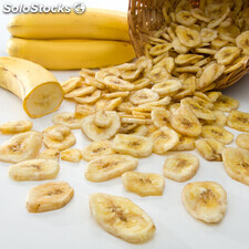 Banana orgânica liofilizada