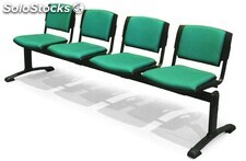 Bancada de 4 asientos tapizados - Sistemas David