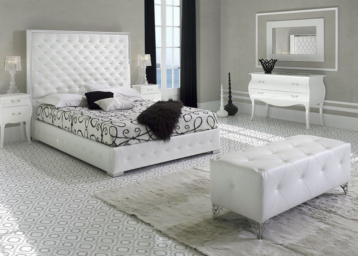 Banco pie de cama tapizado 110x36x48cm - Muebles Chaflan