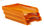 Bandeja apilable metálica de chapa perforada. Color Naranja (3 bandejas) - - 1
