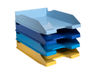 Bandeja de sobremesa exacompta bee blue plastico set de 4 unidades colores