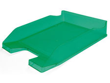 Bandeja sobremesa plastico q-connect verde transparente 240X70X340 mm