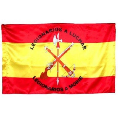 Bandera de España con Escudo de la Legión