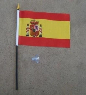 Bandera españa con palo 15*20CM