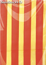 Bandera plast. Suelta 53X80 catalana, 100