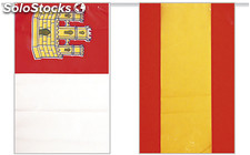 Bandera plastico castilla la mancha-españa, 50 mts