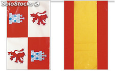 Bandera plastico castilla leon-españa, 50 mts