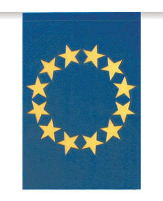 Bandera plastico europea, 50 mts