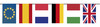 Bandera plastico internacional 20x30 cm., 50 mts