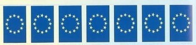 Bandera plastico union europea 20*30 b/50MT.