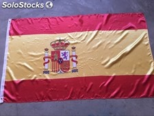 Banderas de España grandes. Raso