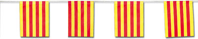 Banderas papel 15X20 catalana, 50 mts