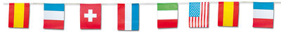 Banderas papel 15X20 internacional, 50 mts