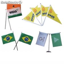 Banderines poliéster 14*21CM mini bandera nacional logo personalizado