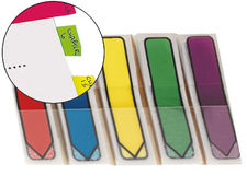 Banderitas separadoras flechas dispensador colores brillantespost-it index