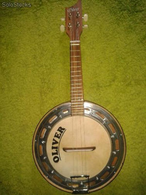 Banjo oliver caixa de 8 - elétrico + capa simples + 2 apostilas.