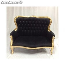 banquette baroque noire