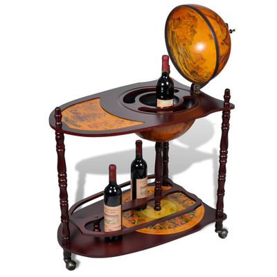 Bar globe avec table et roulettes - Photo 3