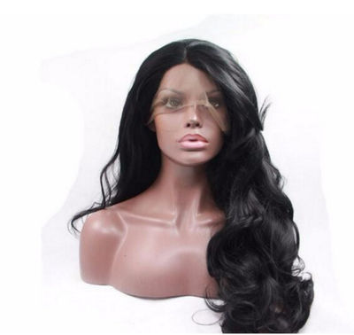 Barata peluca pelo sintético sin pegamento tul frontal peluca lace front wigs - Foto 2