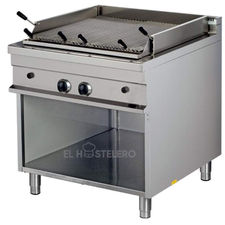 Barbacoa industrial de gas con mueble fondo 900 ggl921