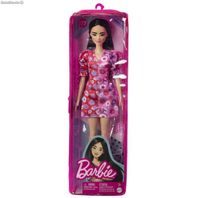 Barbie Fashionista Morena con Vestido de Flores - Foto 2