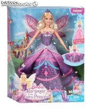 Barbie - Princesa Catania con falda y alas desplegables (Mattel