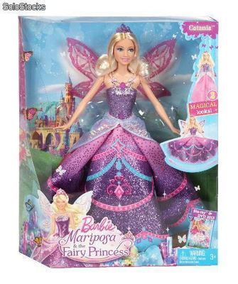 Barbie - Princesa Catania con falda y alas desplegables (Mattel