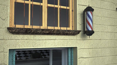 Barbierstab pfeilförmige für professionellen Friseur 23x80 cm - Foto 5
