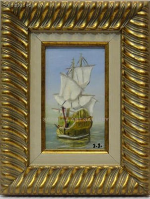 Barco | Pinturas de miniaturas de colección en óleo sobre tabla
